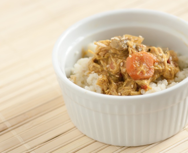 paleo curry with cauliflower rice